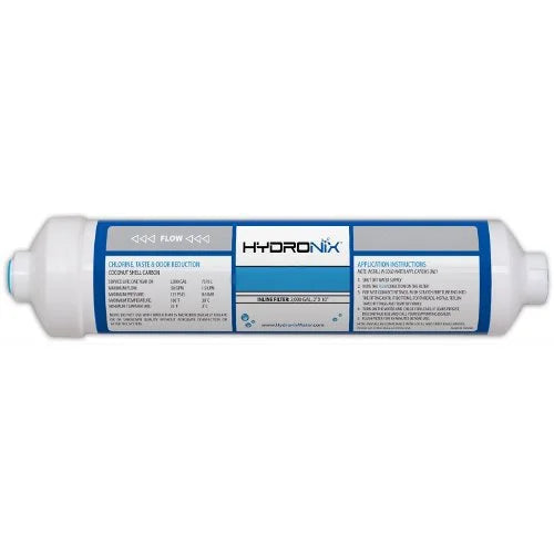 Package Of 3 ICF-10Q Hydronix Inline Coconut Carbon Filter