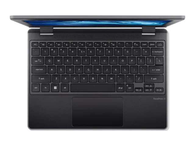 TravelMate B3 11 TMB311-33 - 180-degree hinge design - N-series - N100 / up to 3.4 GHz - Win 11 Pro - UHD Graphics - 4 GB RAM - 128 GB eMMC - 11.6" IPS 1366 x 768 - Wi-Fi 6E, Bluetooth - shale black - kbd: US Intl