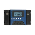 Vistreck 30A Solar Charge Controller 12/24V Auto Focus Solar Panel Controller Battery Processor Regulator with 4 USB Output Adjustable Parameter LCD Display Timer Setting