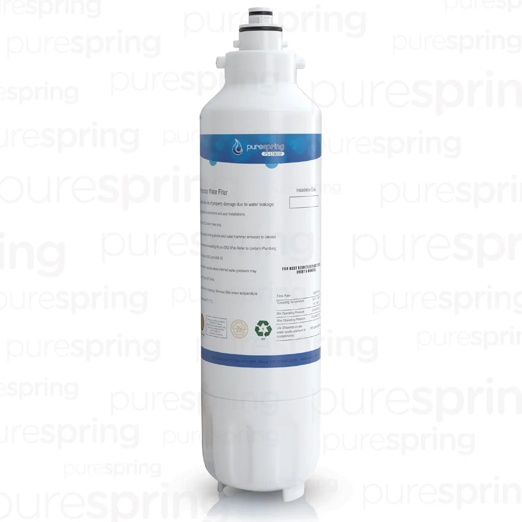 PureSpring NSF 42 Certified Refrigerator Fluid Filter, Compatible with LT800P, LT800PC, ADQ73613401, ADQ73613402, ADQ73613403, Kenmore 9490, 46-9490, 469490 (1 Pack)