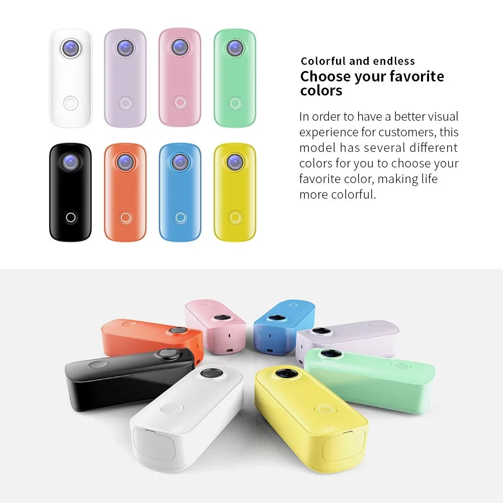 SJCAM C100 Action 1080P30fps Digital Video 30M Fluid Magnetic Body Built-in Battery WiFi Connection APP Sharing with Fluid Case Back Clip Lanyard
