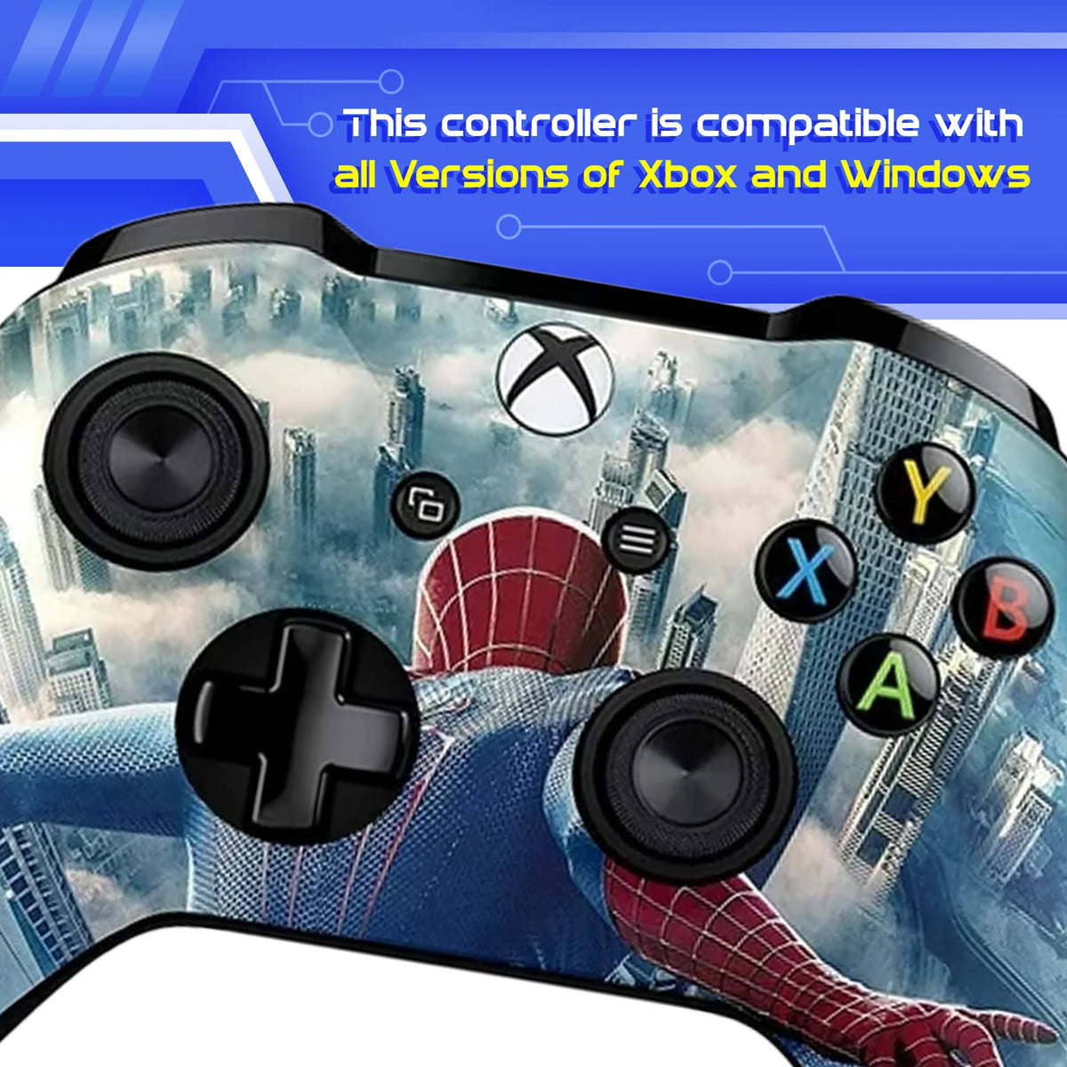 DreamController Original Wireless Custom Xbox One Controller - Xbox One Custom Controller Works with Xbox One S/Xbox One Mobile pc with Windows 10, Custom Anti-Slip Gaming Controller with Bluetooth