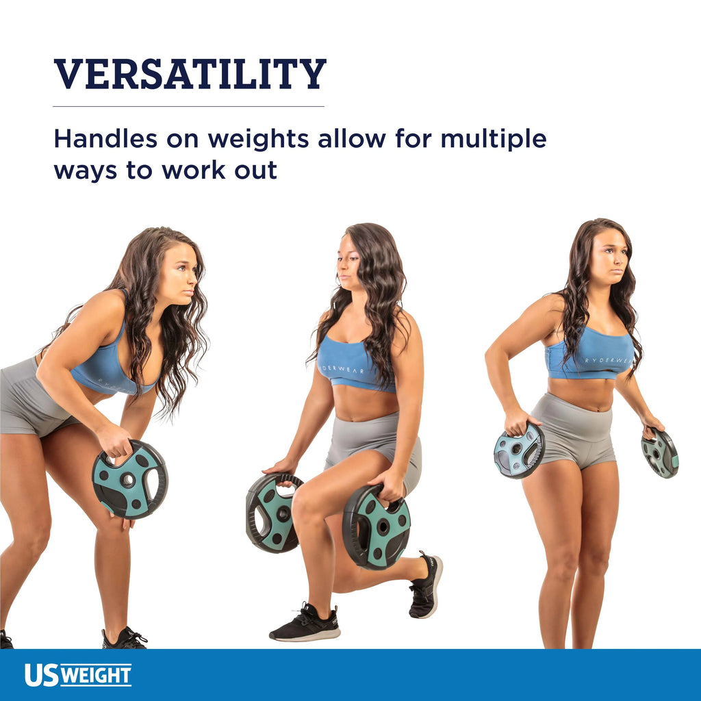 US Weight 54 lb. Weight Set with 55-inch Bar and Grip Weight Plates