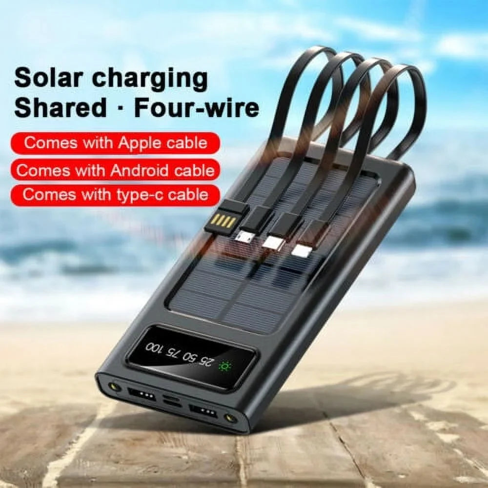20000mAh Portable Charger,One of The Smallest and Lightest 20000Ah Power Banks, Ultra-Compact, High-Speed Charging Technology Phone Charger for iPhone, and More.Black