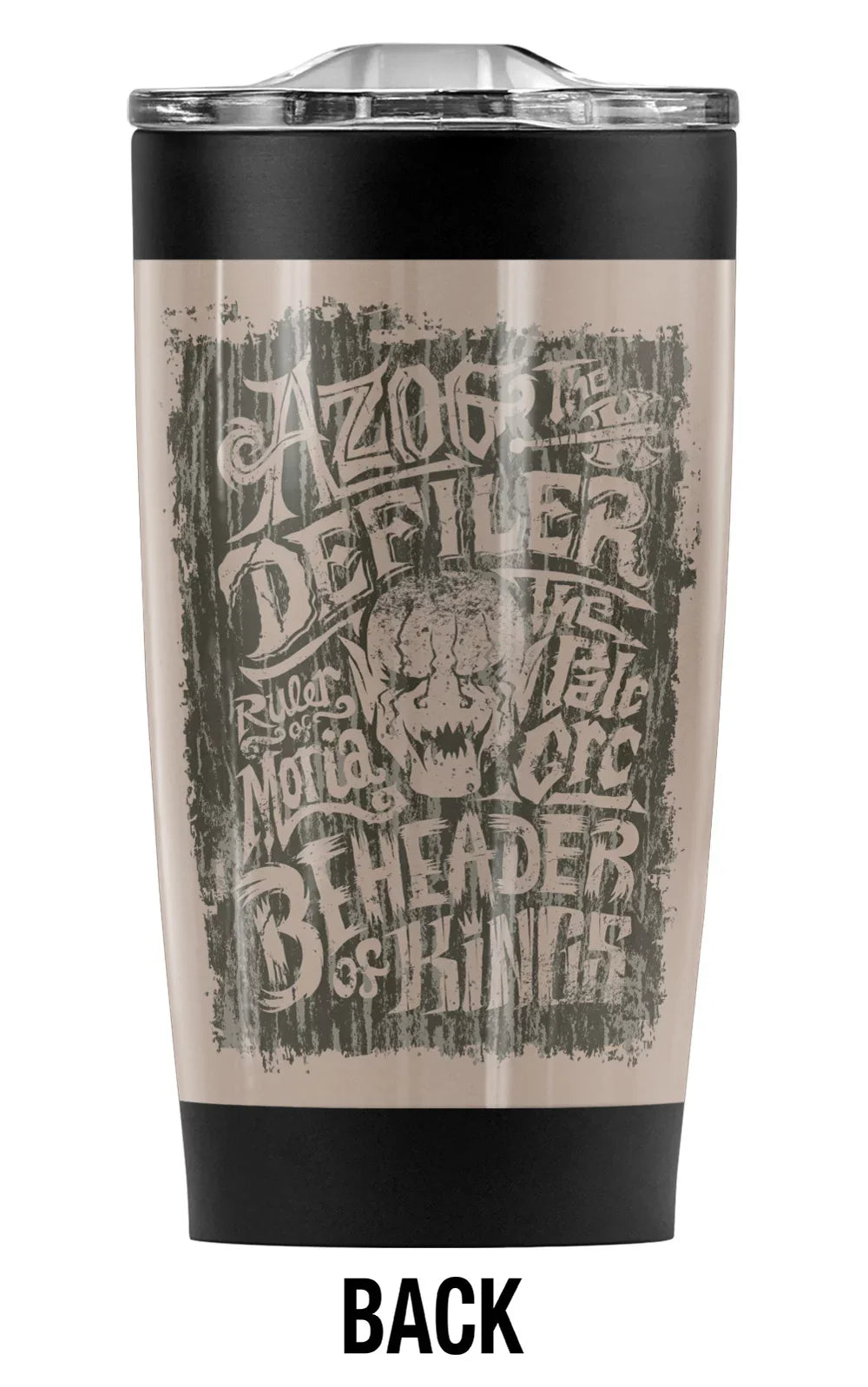 The Hobbit/Azog The Orc Stainless Steel Tumbler 20 oz Coffee Travel Mug/Cup, Vacuum Insulated & Double Wall with Leakproof Sliding Lid | Great for Hot Drinks and Cold Beverages