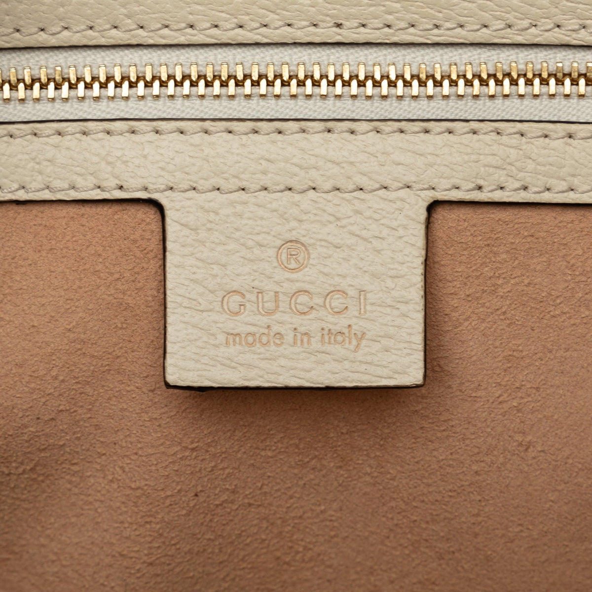 Pre-Owned Authenticated Gucci Ophidia Satchel Calf Leather White Unisex (Good)
