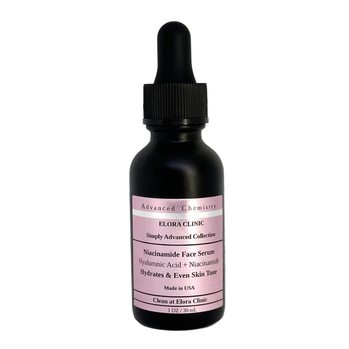 Elora Clinic 20 Niacinamide Serum - Niacinamide 20% + Hyaluronic Acid - Hydrating Hyaluronic acid + 20 Niacinamide Serum - Oil Free - Liquid Based