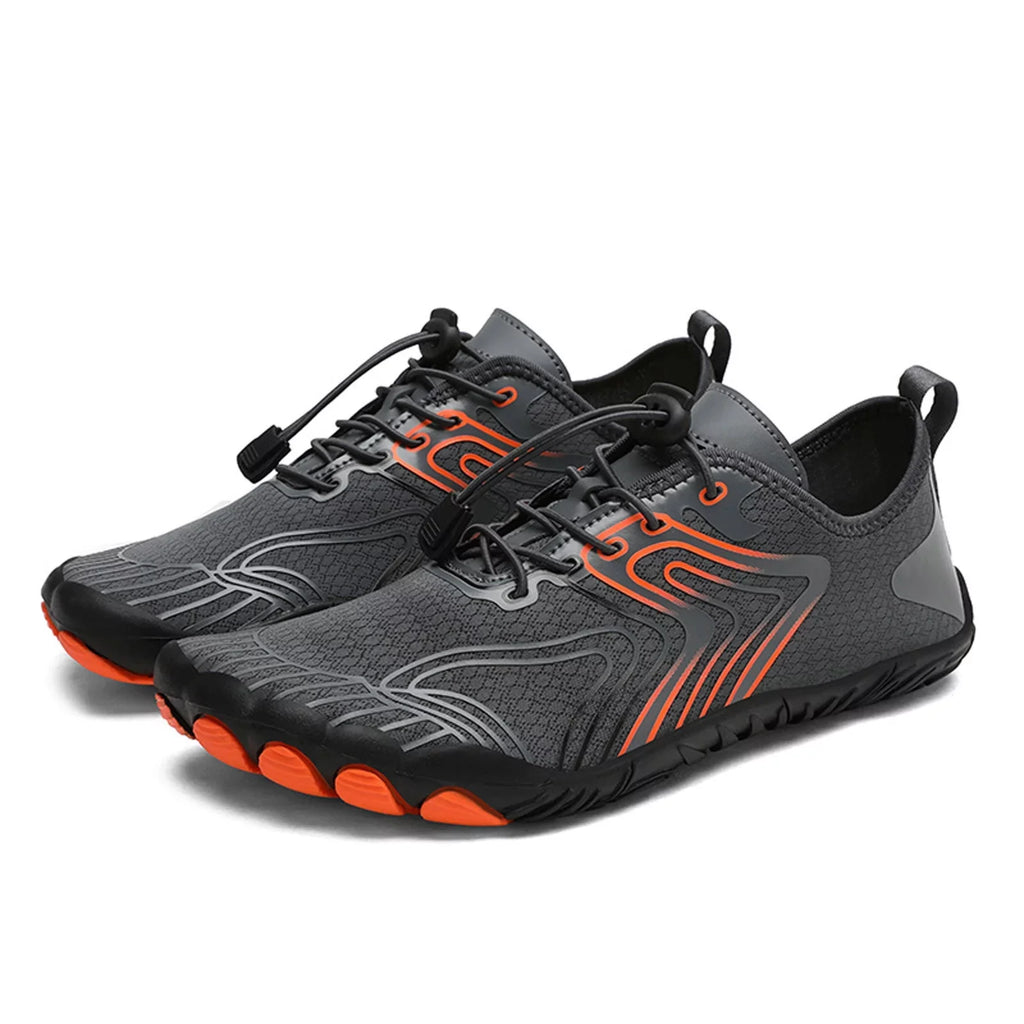 AdBFJAF Mens Sneakers 11 Wide Slip on Outdoor Couple Men Fluid Mountaineering Casual Sport Shoes Lace Up Beach Running Breathable Soft Bottom Shoes