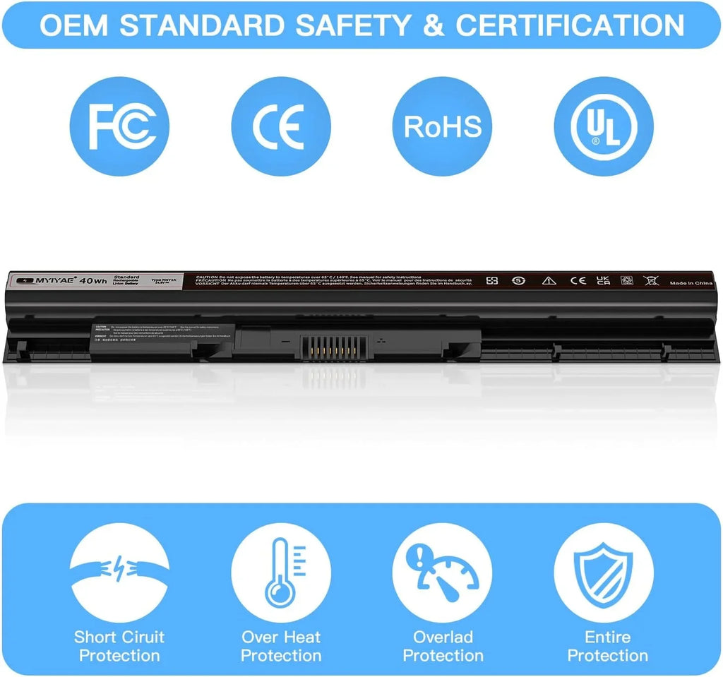 M5Y1K 14.8V 40Wh y Replacement for Inspiron 15 3000 5000 5558 5559 5755 5756 5758 5759 3451 5458
