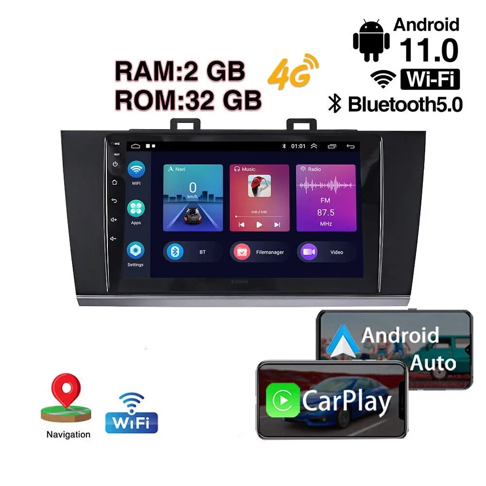 Upgrade Your Subaru Legacy Outback with Android Carplay GPS 9IN Monitor Optimize Daily Commutes High-Quality Audio Streaming