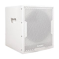 Sound Town 1400 Watts 12” Powered PA DJ Subwoofer with 2 Speaker Outputs, Folded Horn Design, White for Live Sound, Stage, Church, Lounge, Bar (CARPO-12DSWPW)