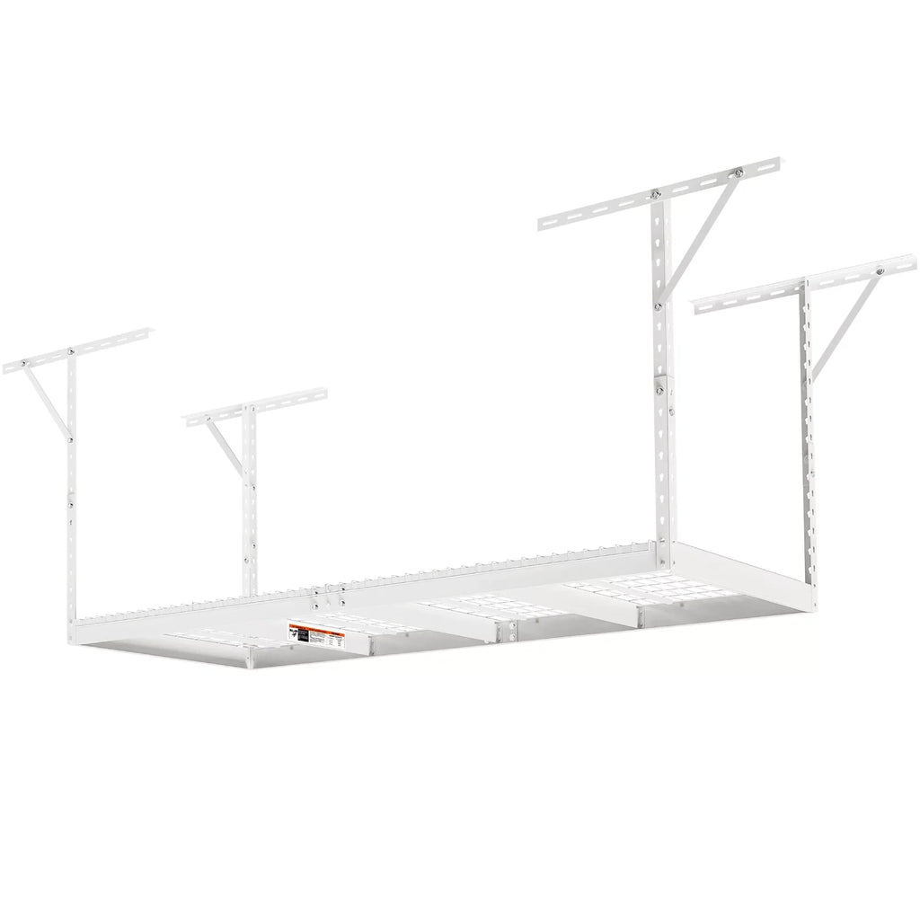 SKYSHALO Overhead Adjustable Garage Storage Rack 36x96" Ceiling Rack 600lb White