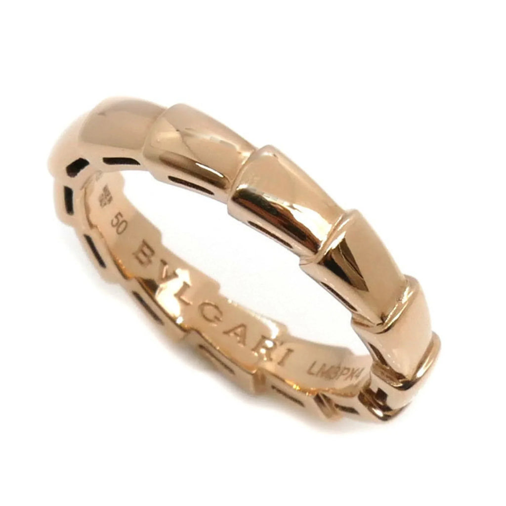 Pre-Owned BVLGARI Bvlgari K18PG Pink Gold Serpenti Viper Ring 349649 50 4.3g Women's (Good)