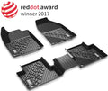 3W Floor Mats for Jeep Compass 2017 2018 2019 2020 - Full Set Front and Rear 2 Rows seat Floor Liner with All Weather Odorless TPE (New Body Style Only), Black
