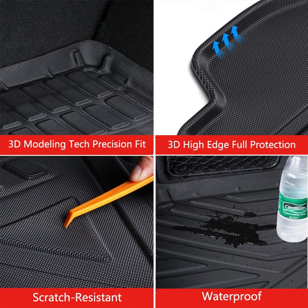 TPO Custom Trunk Liner Cargo Mats for Ford Explorer 2011-2019 Liquid Non 7-seats Models