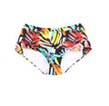 Women's Swimwear Small Leaf Print Bikini Bottom S