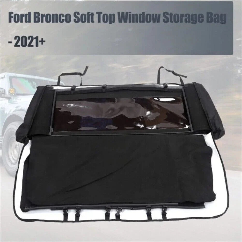 US For Ford Bronco Accessories 2021-2023 4-Door 600D Soft Top Window Storage Bag