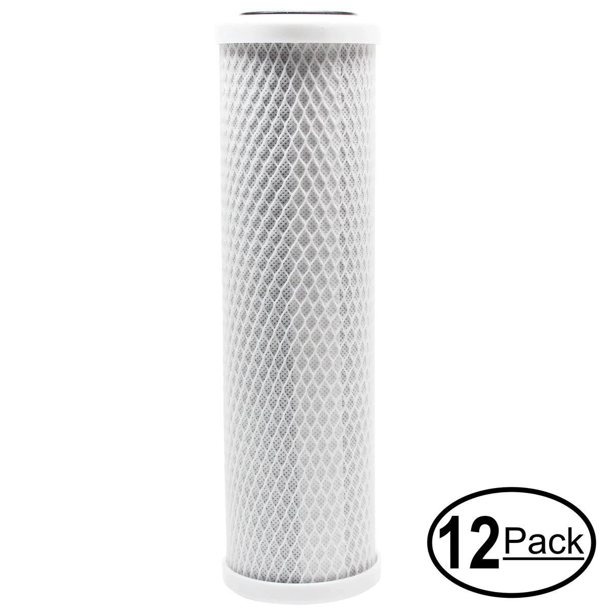 16-Pack Replacement for Flow Pur ADUWU-D Activated Carbon Block Filter - Universal 10 inch Filter for Flow Pur Double canister Under Counter Drinking Liquid Units - Denali Pure Brand