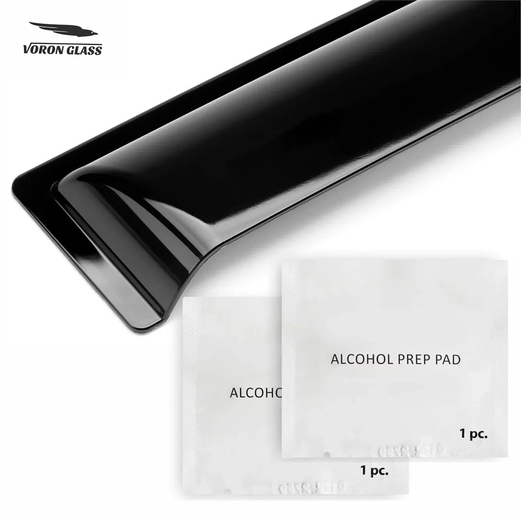 Voron Glass Tape-on Extra Sturdy Rain Guards for Honda Pilot 2016-2022, Window Deflectors, Vent Window Visors, 6 Pieces - 100488