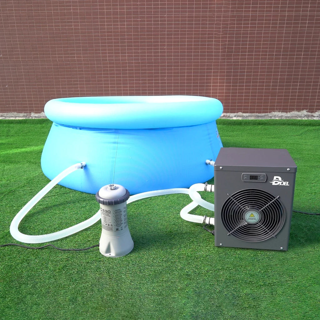 DOEL 12000 BTU, 60Hz Mini Swimming Pool Heat Pump for Above-Ground Pools