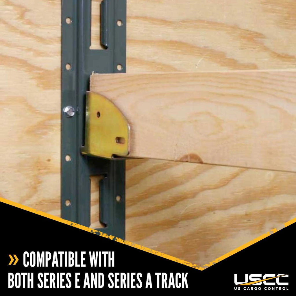 US Cargo Control Wood End Socket For E Track, Create Inexpensive Shoring Beams and Load Bars For Your Enclosed Van, Truck, Or Trailer, Use With Series E Track, 10 Pack