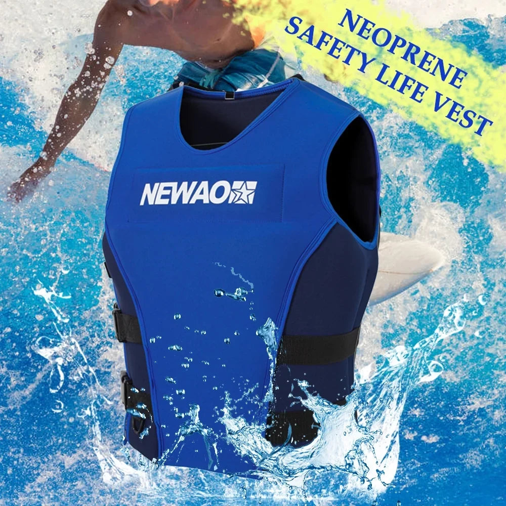 NEWAO Jacket, Neoprene Safety Float Suit for Sailing and Liquid Skiing