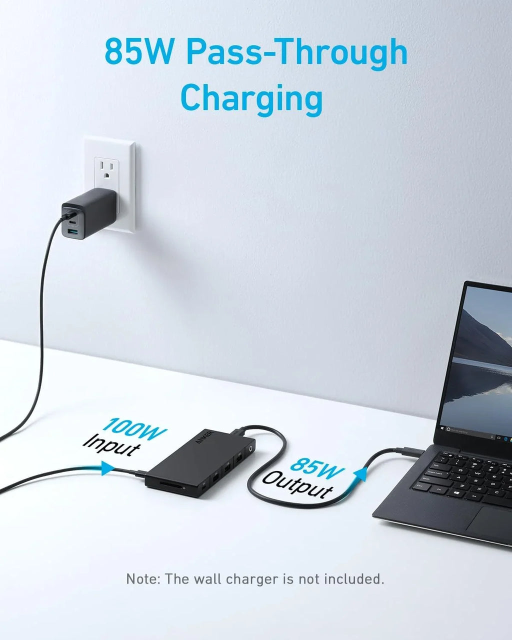 Anker 364 USB C Hub (10-in-1, Dual 4K HDMI) with Max 100W Power Delivery, Dual 4K HDMI Ports, 4 USB-A and USB-C Data Ports, Ethernet and SD Card Slot for Portable computer ThinkPad, and More