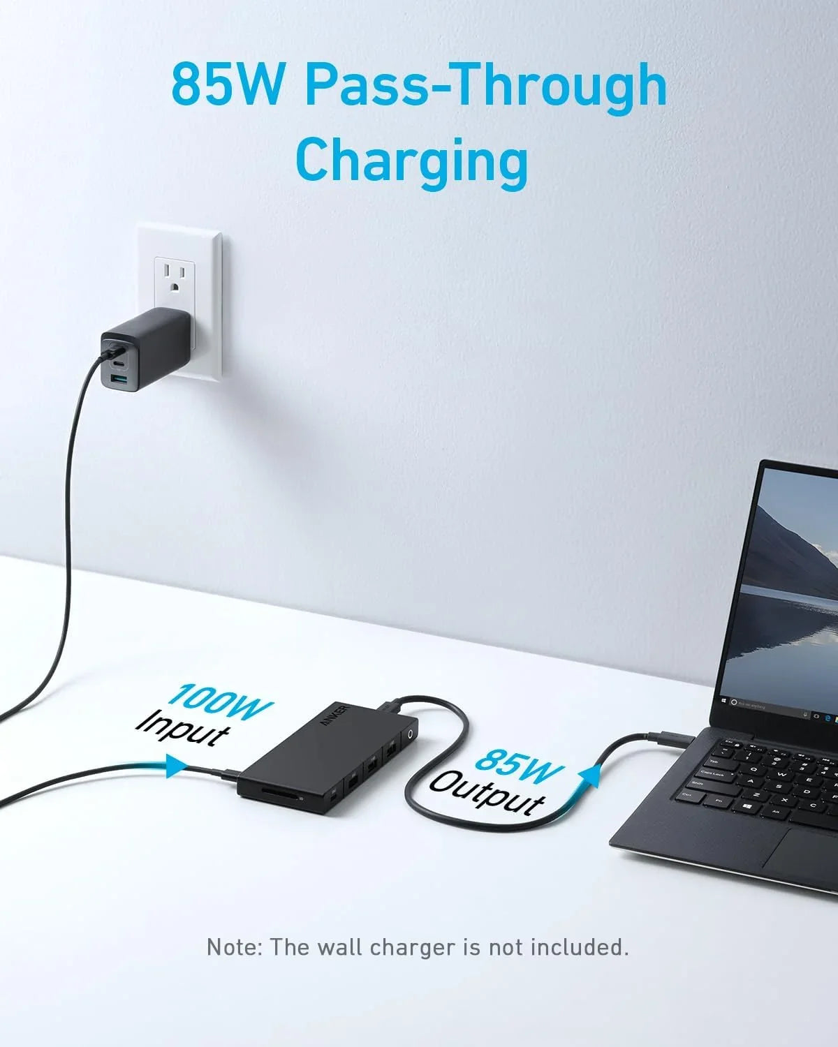 Anker 364 USB C Hub (10-in-1, Dual 4K HDMI) with Max 100W Power Delivery, Dual 4K HDMI Ports, 4 USB-A and USB-C Data Ports, Ethernet and SD Card Slot for Portable computer ThinkPad, and More