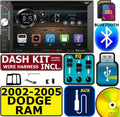 2002-2005 DODGE RAM CD/DVD BLUETOOTH USB/SD AUX EQ MONITOR CAR STEREO RADIO