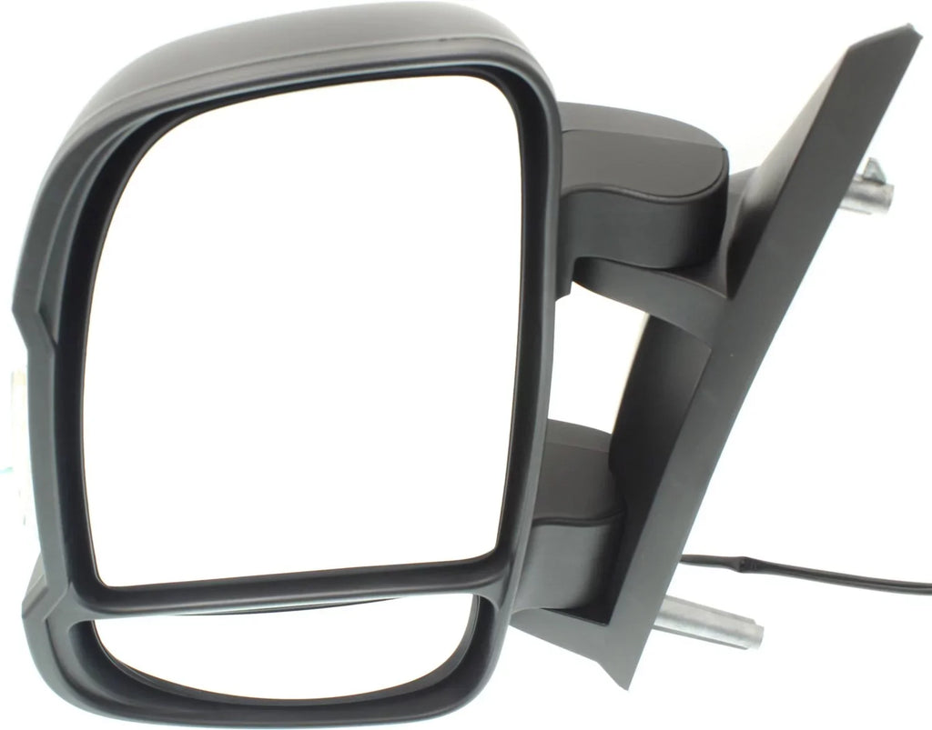 Mirror Compatible With 2014-2018 Ram ProMaster 1500 2500 Left Driver Side In-housing Signal Light Textured Black Kool-Vue