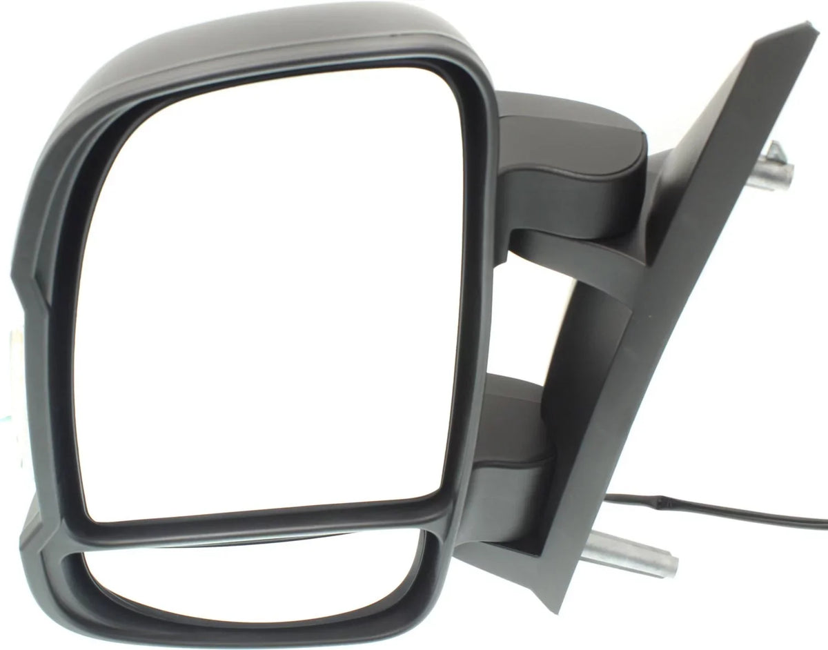 Mirror Compatible With 2014-2018 Ram ProMaster 1500 2500 Left Driver Side In-housing Signal Light Textured Black Kool-Vue