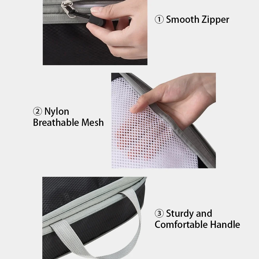 Tomshoo storage bag,1 Set Huiop Carry On Suitcase Compressible Carry On Set Compressible Mewmewcat