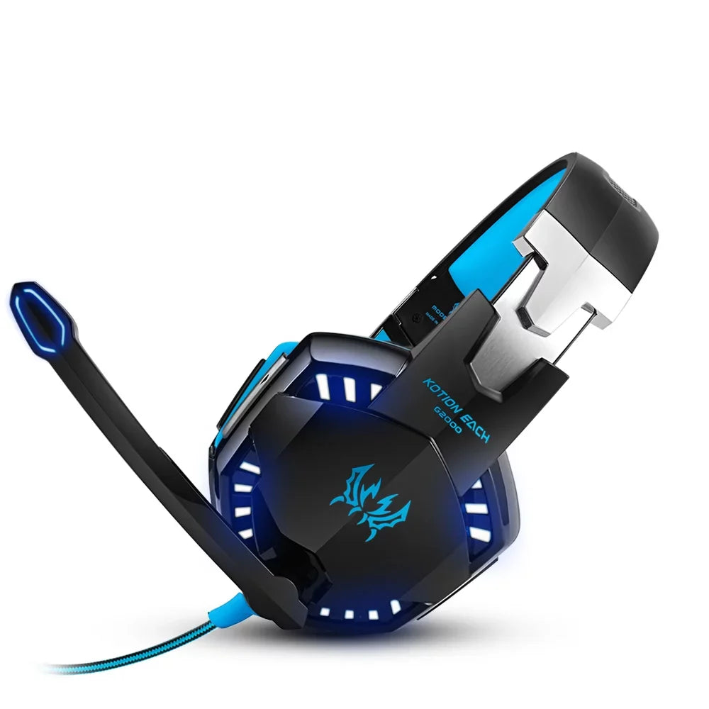 KOTION EACH KOTION EACH G2000 3.5mm Gaming Headset Noise Reduction for PC Mobile pc Smartphone with Audio Adapter Cable