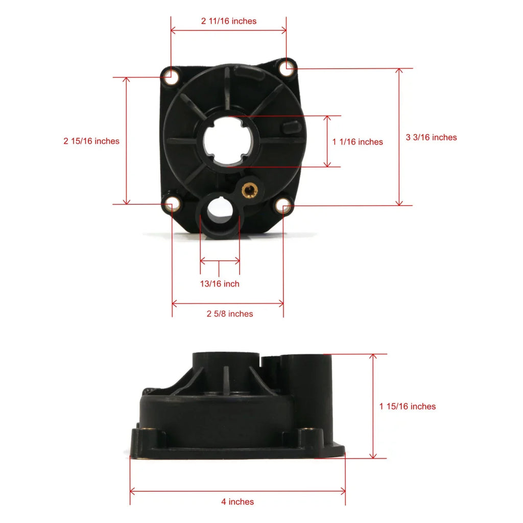 The ROP Shop | Fluid Pump Impeller, Housing Kit For Johnson, Evinrude 0438591, 438591 Outboard