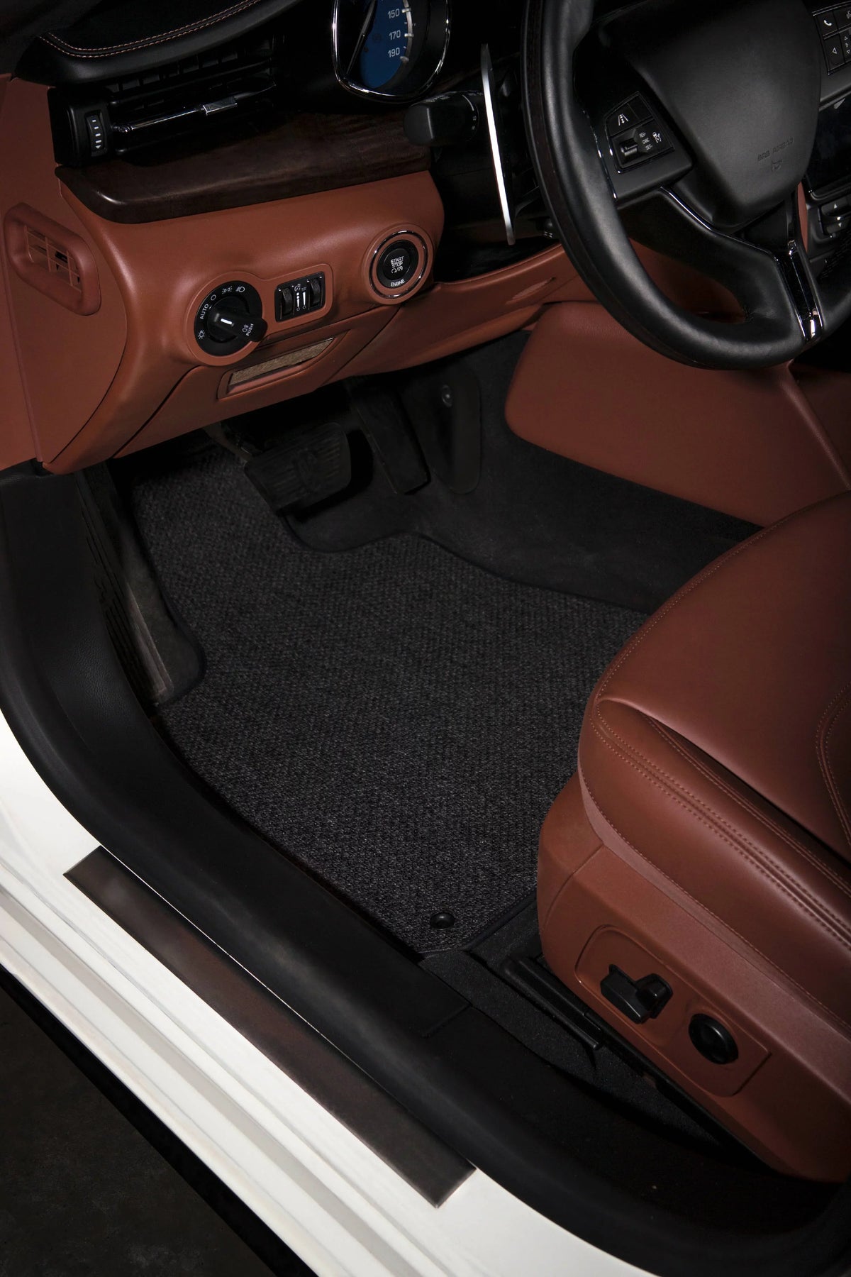 GGBAILEY Ford Explorer Charcoal All-Weather Textile™ Carpet Car Mats, Custom Fit for 2015, 2016, 2017, 2018, 2019 - Small Cargo Mat