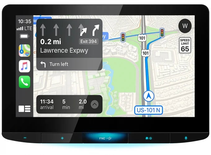 JVC KW-Z1000W 10.1" HD Car Monitor Wireless Carplay Receiver+Dash Cam