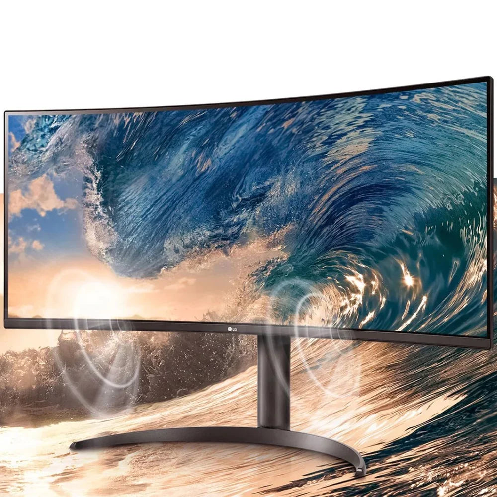 Open Box 34WP75C-B 34" Curved UltraWide QHD HDR 10 160Hz USB Type-C Monitor with FreeSync Premium Pro (65W Power Delivery)