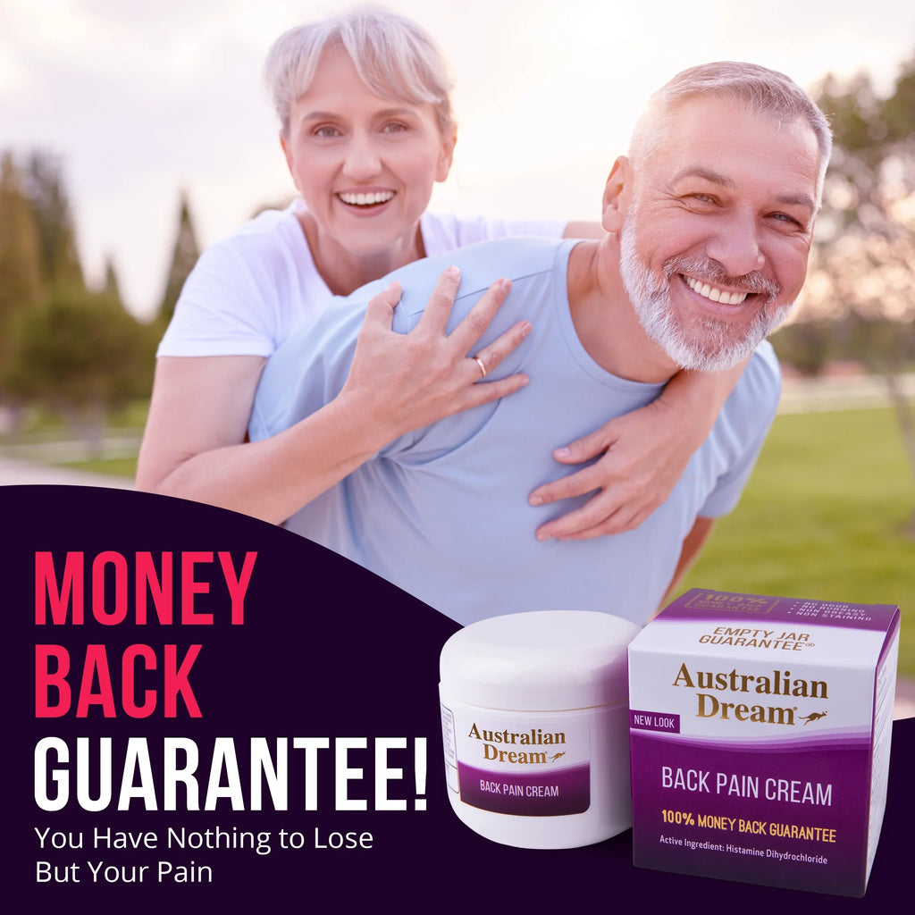 Australian Dream Back Pain Cream - For Neck, Body, Muscle Aches, or Back Pain - 4 Oz Jar