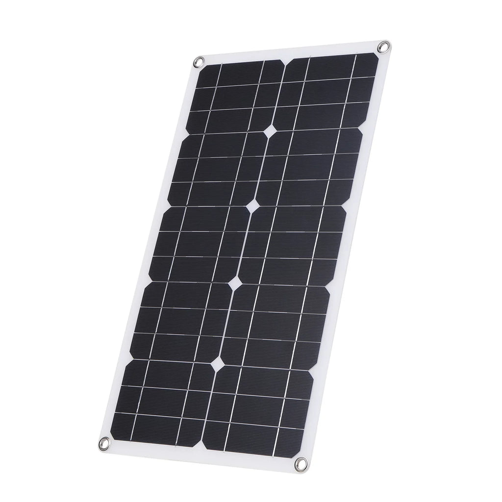 Dazzduo Solar Panel Kit,Car Display Kit Set 50W Solar Panel 30A Set USB/Type C 30A L-ED Display Resistance Car Boat C 9V/18V Solar Car 10/20/30/40/50A Solar 9V/18V Solar Panel Fluid Resistance Car