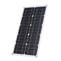 Dazzduo Solar Panel Kit,Car Display Kit Set 50W Solar Panel 30A Set USB/Type C 30A L-ED Display Resistance Car Boat C 9V/18V Solar Car 10/20/30/40/50A Solar 9V/18V Solar Panel Fluid Resistance Car