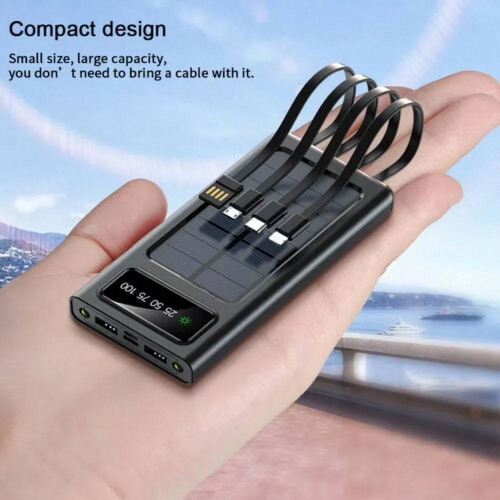 20000mAh Portable Charger,One of The Smallest and Lightest 20000Ah Power Banks, Ultra-Compact, High-Speed Charging Technology Phone Charger for iPhone, and More.Black