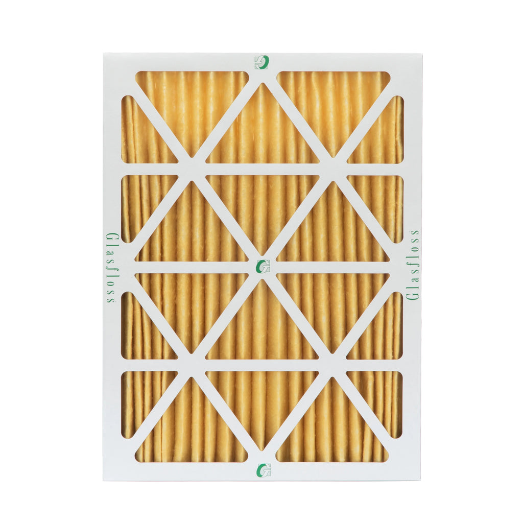 3 Pack of 20x25x2 MERV 11 Pleated 2" Inch Air Filters by Glasfloss. Actual Size: 19-1/2 x 24-1/2 x 1-3/4