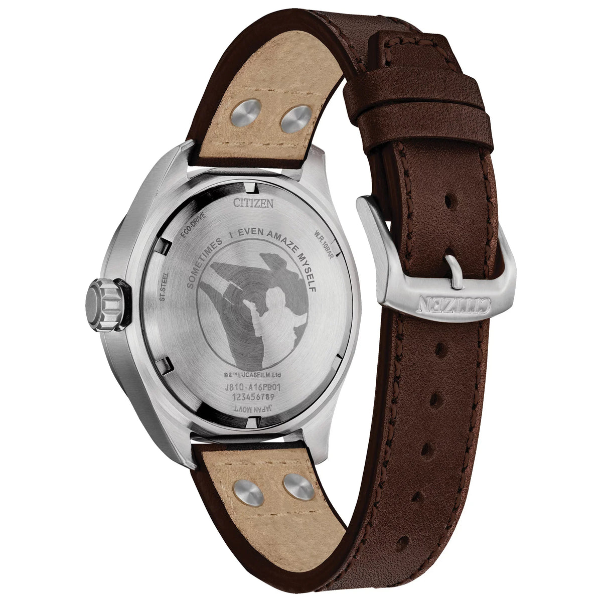 Citizen Men's Eco-Drive Star Wars Han Solo Leather Strap Watch AW5009-03W