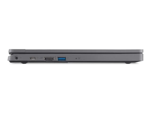 TravelMate B3 11 TMB311-33 - 180-degree hinge design - N-series - N100 / up to 3.4 GHz - Win 11 Pro - UHD Graphics - 4 GB RAM - 128 GB eMMC - 11.6" IPS 1366 x 768 - Wi-Fi 6E, Bluetooth - shale black - kbd: US Intl