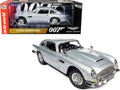 Aston Martin DB5 Coupe RHD (Right Hand Drive) Silver Birch Metallic (Damaged Version) James Bond 007 "No Time to Die" (2021) Movie "Silver Display Machines" Series 1/18 Diecast Model Car b