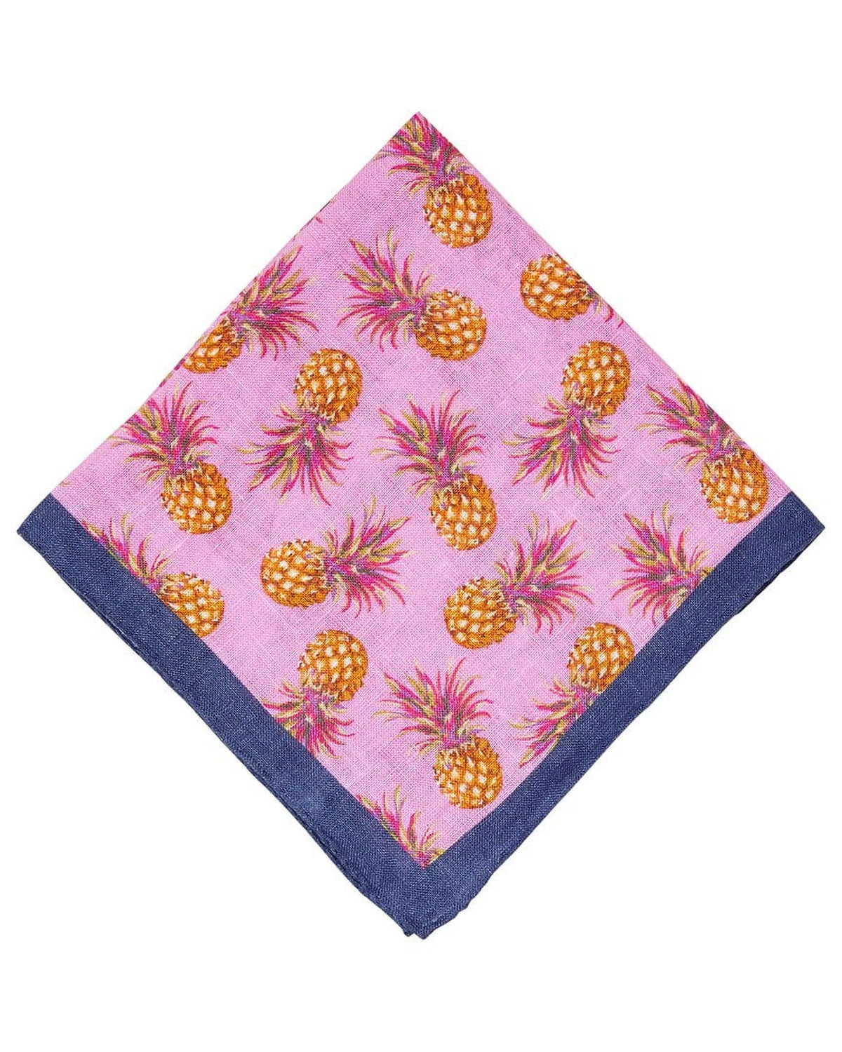 J.McLaughlin Pineapple Silk-Blend Pocket Square, os