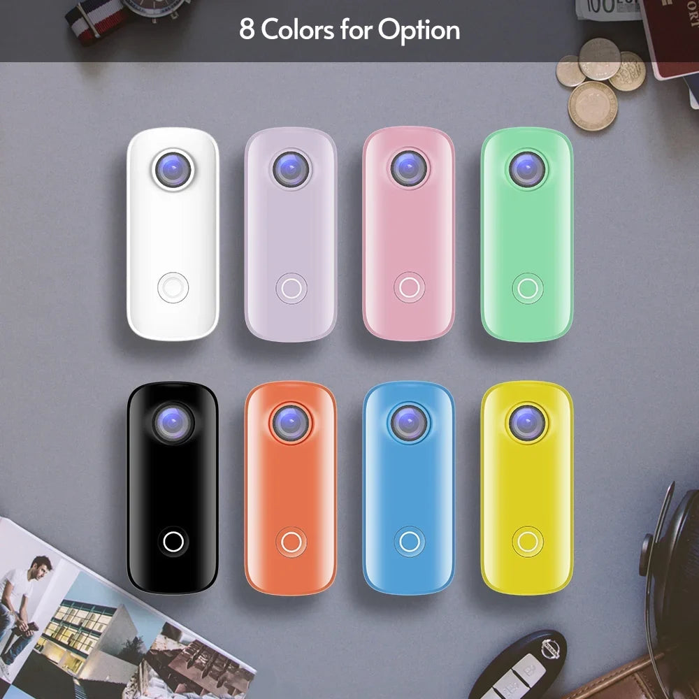 SJCAM C100 Action 1080P30fps Digital Video 30M Fluid Magnetic Body Built-in Battery WiFi Connection APP Sharing with Fluid Case Back Clip Lanyard