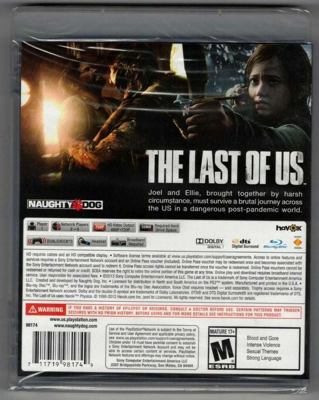 The Last of Us PS3 (Brand New Factory Sealed US Version) PS3