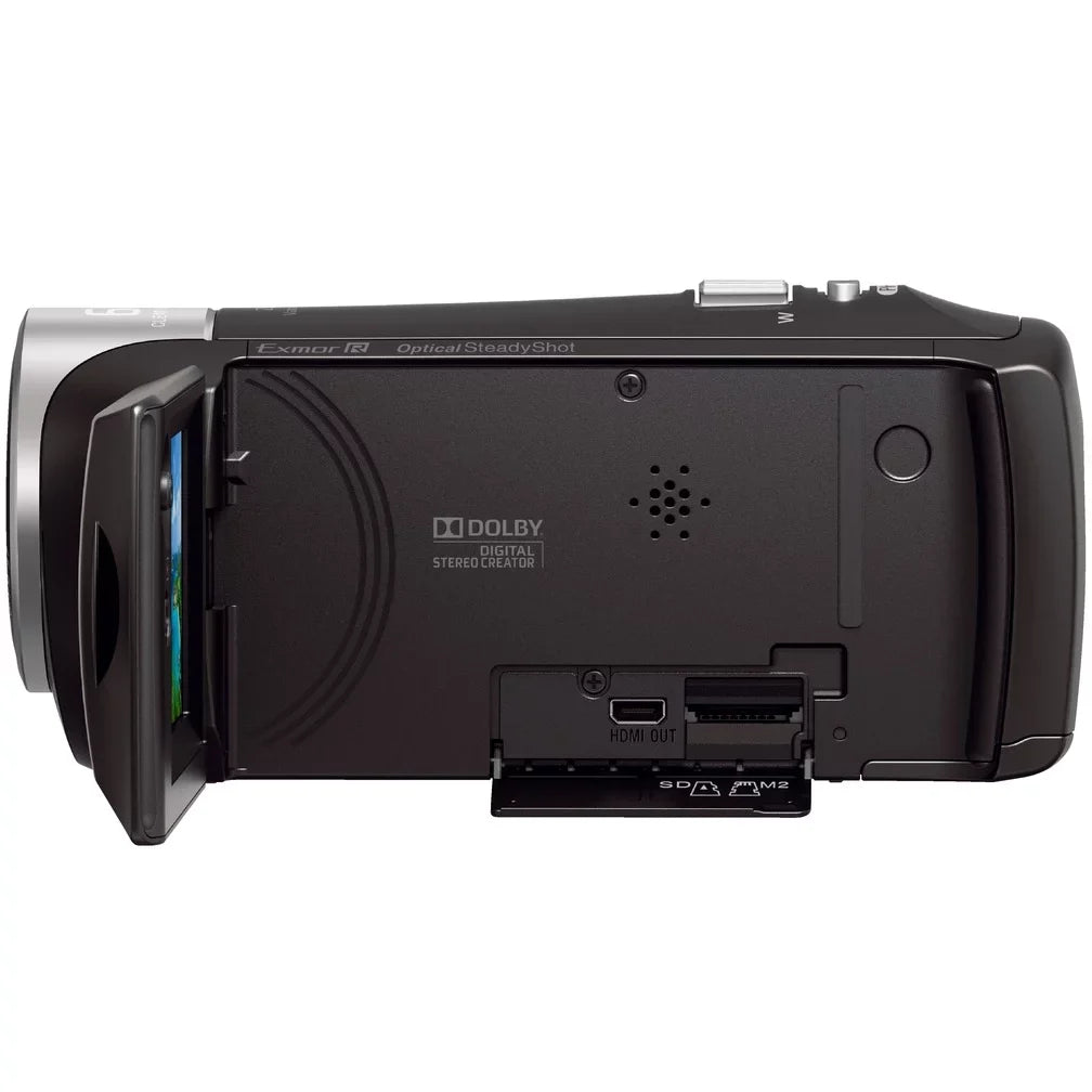 HDRCX405 HD Video Recording Handycam Camcorder Bundle with Micro SD Memory Card Spare Battery Charger High Speed HDMI Cable and More