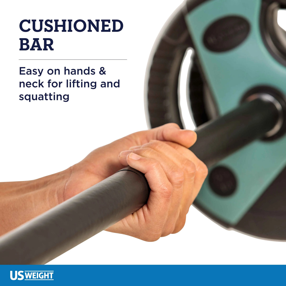 US Weight 54 lb. Weight Set with 55-inch Bar and Grip Weight Plates